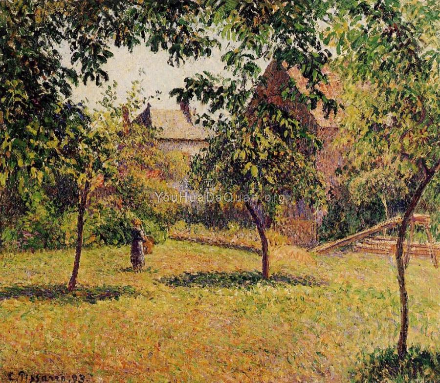 The Barn, Morning, Eragny - 卡米耶·毕沙罗